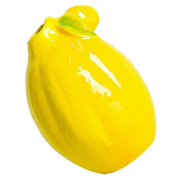 Masteelf Modern Ceramic Vase for Flowers and Fruit 1 Set Desktop or Bathroom Decor Lemon Vase Kitchen Table Arrangement
