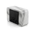 thumbnail image 2 of Oct17 Marble Pattern Alarm Clock, Fashion Multi-function LED Alarm Clock with Snooze and USB Power Supply, Voice Control, Timer, Thermometer - Marble, 2 of 8