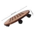 thumbnail image 2 of SEWCHICS Support Roulant avec Roues Base Circulaire en Bois pour Propriétaires 1 Paquet, 2 of 7