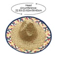 thumbnail image 2 of Hsqqdc Mexican Style Woven Sombrero, Wide Brim Straw Hat for Party Events, 2 of 7