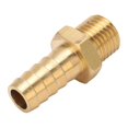 thumbnail image 1 of Brass Barbed Connector Straight Hose Joiner Fitting for Air Fuel Pipe Gas Tubing 7/16in M14x1.5, 1 of 5