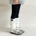 thumbnail image 2 of WUXIAN Child Leg Warmers Knitted Leg Warmers Loose Socks Knee High Leg Warmers For Girls Cute Streetwear, 2 of 4