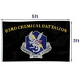 thumbnail image 4 of 83rd Chemical Battalion 3rd Division Artillery 3rd Infantry Division US Army Flag 3x5Feet Outdoor Indoor Decoration Flag with Brass Grommets, 4 of 5