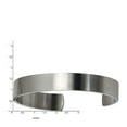 thumbnail image 6 of Primal Steel Stainless Steel Brushed 12mm Cuff Bangle, 6 of 7