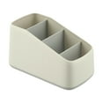 thumbnail image 1 of WinWay Remote Control Holder 4 Slot Desktop Storage Box Tv Remote Control Phone Trapezoidal Basket Stationery organizer Case Home Hotel,gray, 1 of 9