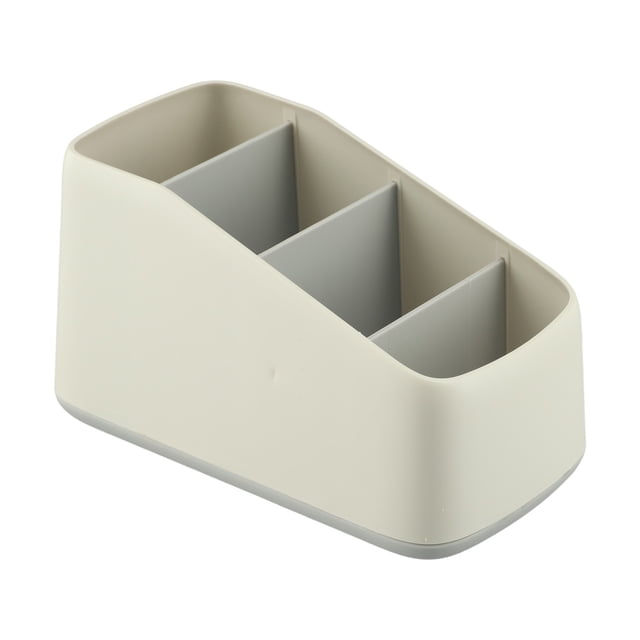 WinWay Remote Control Holder 4 Slot Desktop Storage Box Tv Remote Control Phone Trapezoidal Basket Stationery organizer Case Home Hotel,gray