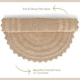 thumbnail image 4 of Bath Rug-Cotton-Sand Beige--1-Pcs-D-24" +3" Lace, 4 of 5