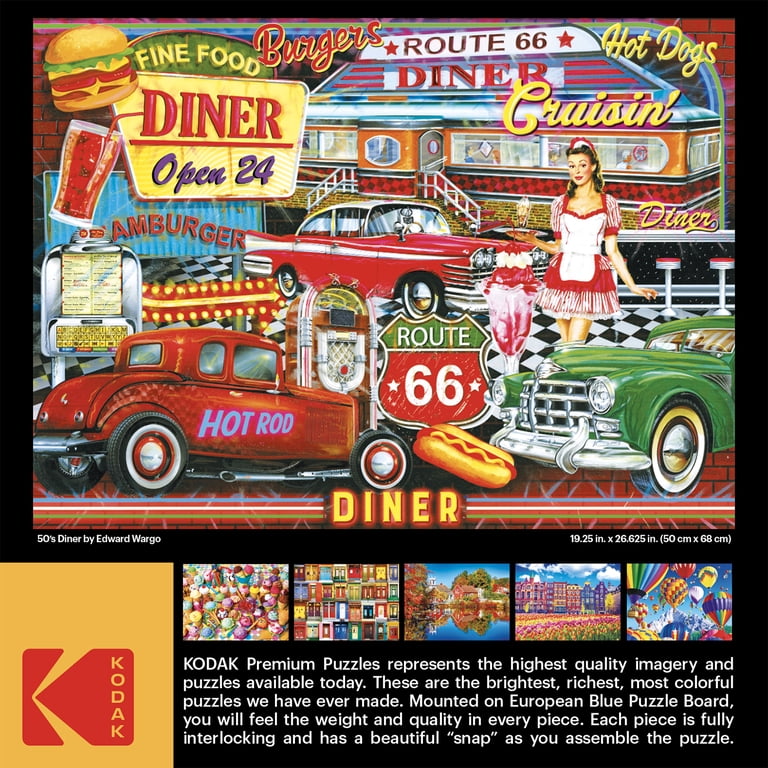 Cra-Z-Art Kodak 1000-Piece 50's Diner Jigsaw Puzzle - Walmart.com
