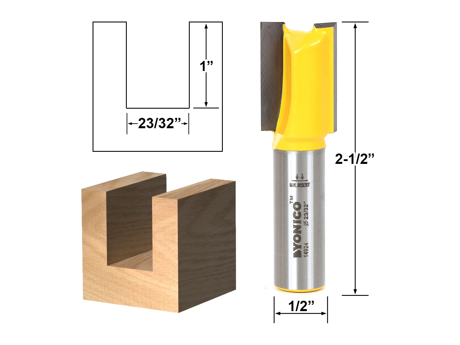 Square Cuts With Router YONICO Router Bits Set - Undersized Dado Bits For Perfect Plywood Cuts ...