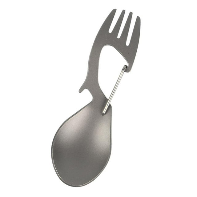 Tenedor de Camping 3 en 1 Sharpla Cuchara multifuncional de titanio 11,5 x 3,6