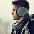 thumbnail image 3 of Unisex Ear Warmer Adjustable Behind The Head Ultra Soft Ear Muff Gray, 3 of 8