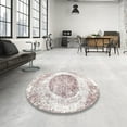 thumbnail image 4 of Ahgly Company Machine Washable Indoor Rectangle Contemporary Off White Beige Area Rugs, 4' x 6', 4 of 7