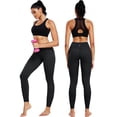 thumbnail image 3 of NELEUS Womens Compression Yoga Leggings for Workout High Waist Tummy Control with 2 Pockets,Black+Gray+Navy Blue,US Size M, 3 of 11