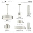 thumbnail image 4 of Livex Lighting - Noria - 2 Light Semi-Flush Mount in Modern Style - 12 Inches, 4 of 7