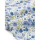 thumbnail image 5 of INSPIRAR CHIC Blusa Floral para Mujeres Cuello Cuadrado con Escote en Corazón Manga Abullonada Espalda Fruncida Top Casual Blanco Azul XS, 5 of 6