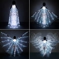 thumbnail image 2 of Alas de danza del vientre con luces LED, alas de hada, ropa luminosa de rendimiento para fiestas de carnaval, Navidad, disfraces rave, 2 of 5