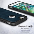 thumbnail image 2 of Ringke Flex S Case Compatible with iPhone 7, Coated Textured Leather Flexible TPU Cover - Deep Blue, 2 of 9