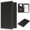Black, variant on Server Book Organizer with Zipper Pocket for Waitress, Cute Waiter Server Wallet, Booklet Restaurant Waitstaff Organizer, Serving Guest Check Book Holder Money Pocket Fits Server Apron, Black
