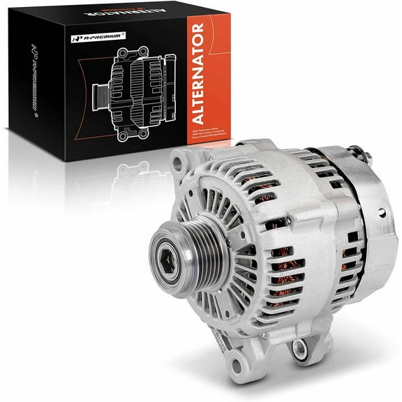A-Premium Alternator Compatible with Hyundai Azera 2006-2007 3.8L & Kia Amanti 2007-2009, 12V 130A 6-Groove Pulley Clockwise, Replace# 373003C150, 373003C160