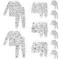 thumbnail image 2 of Kcolen DIY Hand Painted Halloween Coloring Pajamas 2 Piece Sets, Colorable Long Sleeve Shirts and Pants Set Fall Winter Halloween Gifts Outfit, 2 of 4