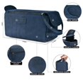 thumbnail image 4 of Neceser de viaje LEATHER VILLAGE Premium Leather Blue, 4 of 9