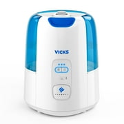 Vicks Dual Comfort Cool + Warm Mist Humidifier for Bedrooms With Fusion Technology, Compatible with Vicks VapoPads and Vicks VapoSteam, White