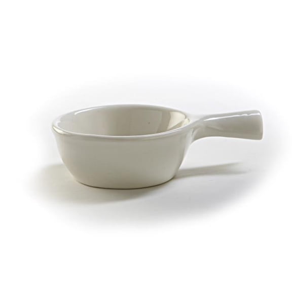 Tuxton China BES-0902 French Casserole 9 oz. - Eggshell - 2 Dozen