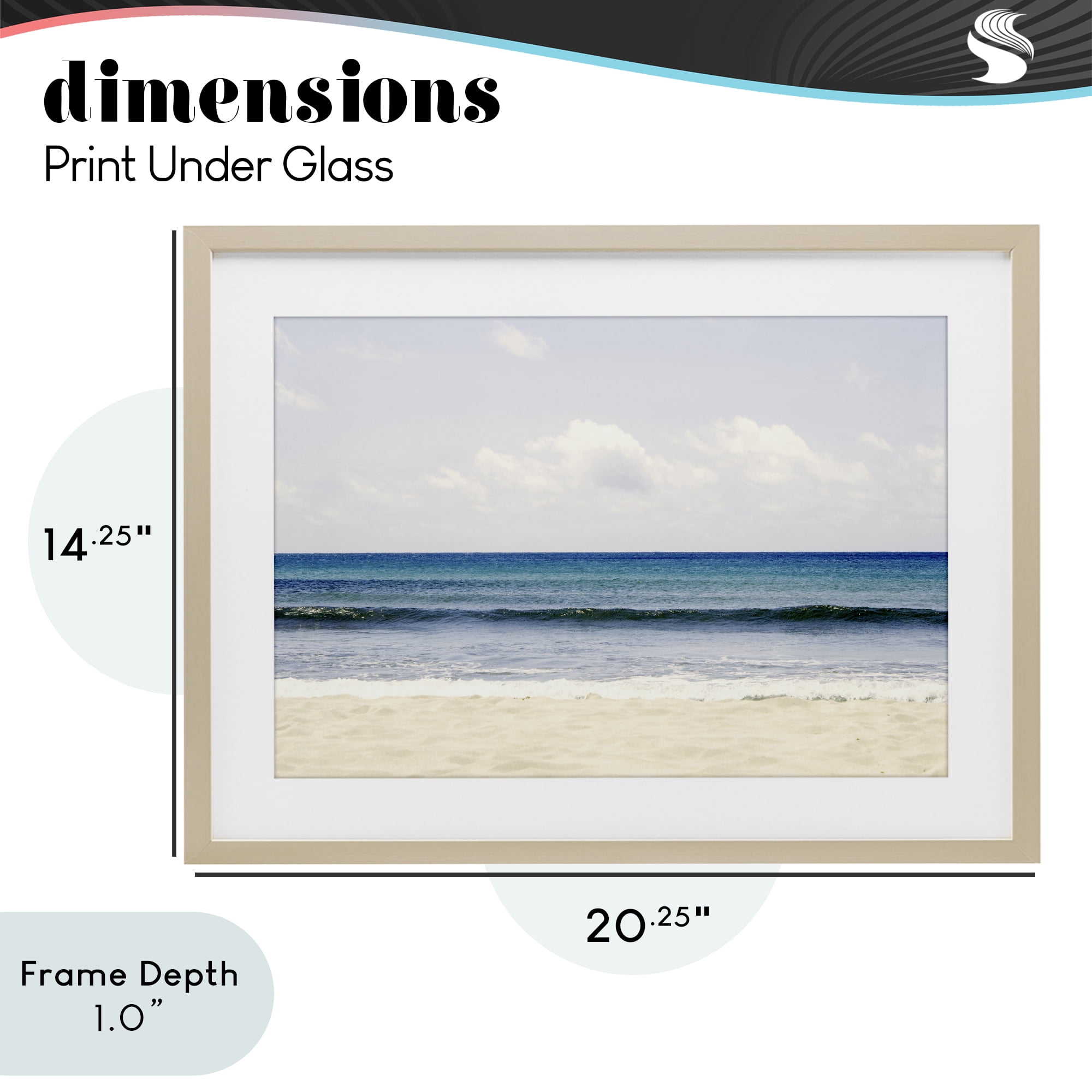 Stupell Industries Summer Seaside Escape Birch Framed Print Under Glass, design by Gemma Bardot