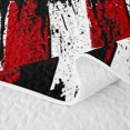 thumbnail image 5 of Manfei Soccer Sports Twin Quilt Set,Vintage Us Flag Twin Coverlet Set,Red White,2 Pieces, 5 of 7