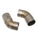 thumbnail image 1 of 2x Tubo de Codo Inoxidable de Tubo de Enlace Medio de Sistema de para Monster 696 shamjiam Tubo de escape medio, 1 of 5