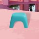 thumbnail image 1 of Taburete cuadrado moderno, silla gruesa para niños, taburete duradero sin fila, taburete portátil para niños para el hogar, cocina, baño, niños pequeñ Azul BLESIY banco pequeño, 1 of 7