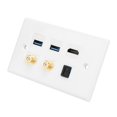 thumbnail image 1 of Placa de pared Panel de placa de pared 2 USB30 + + Óptico + 2 Interfaz de cabezal F Edificio estable Hotel Oficina para el hogar ANGGREK Otros, 1 of 8