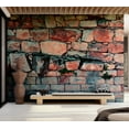 thumbnail image 6 of Tiptophomedecor Background & Patterns Wallpaper Wall Mural - Old Fortress Stone Wall, 6 of 8