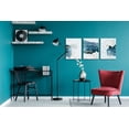 thumbnail image 6 of Blue Abstract Wall Art Decor Modern Canvas Painting 3 Pieces Stretched and Framed Gold Fluid Pictures HD Artwork Canvas Print Wall Art for Living Room Bedroom Bathroom Home Wall Decor 12"x16"x3, 6 of 6