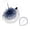 Navy, variant on CAIXIA Church Hats for Women, Vintage British Felt Pillbox Diamond Flower Applique Fedoras Fascinator Tea Party Hat