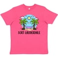 thumbnail image 3 of Inktastic Summer Vacation in Fort Lauderdale Youth T-Shirt, 3 of 5