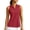 Red, variant on Women's Workout Tank Top Golf Shirt UPF 50+ Sleeveless Tennis V Neck Racerback Athletic T Shirts with Collar Quick Dry Lightweight