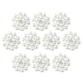 thumbnail image 4 of 10 piezas de adornos en apariencia de flor, botones de aleación de de imitación de de imitación, botones de vástago, fornituras de joyería BLESIY Botones de cristal de fondo plano, 4 of 8