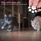 thumbnail image 5 of Puntero para gatos, ajustable, 5 patrones, mini linterna LED, llavero, juguete interactivo para gatos, recargable por USB, luz roja/púrpura/blanca, para herramienta de entrenamiento de perros y gatos, 5 of 5
