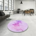 thumbnail image 3 of Ahgly Company Indoor Rectangle Patterned Heliotrope Purple Area Rugs, 5' x 8', 3 of 6