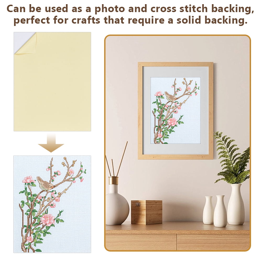 Self-adhesive Paper Book Boards Book Binding Accessories Rectangle White 350x275x2mm DIY