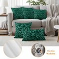 thumbnail image 6 of Green Leopard Print Outdoor Waterproof Pillow Covers, Farmhouse Abstract Animal Patterned Decorative Rectangle Throw Pillowcase Sofa Cushion Sham for Patio/Couch/Chair, 20"x12" 2 Pack, 6 of 8