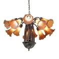 thumbnail image 5 of 24" Wide Amber Tiffany Pond Lily 12 Light Chandelier, 5 of 7