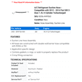 thumbnail image 2 of A/C Suction Hose - Compatible with 2012 - 2014 Fiat 500 2-Door 1.4L 4-Cylinder Turbocharged 2013, 2 of 2