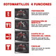 thumbnail image 3 of Rotomartillo electroneumático BLOOSOM Pro920 negro y rojo 800W 110V, 3 of 7