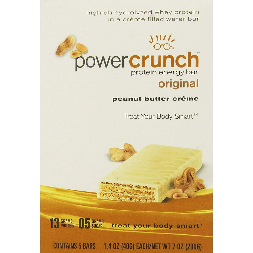 Power Crunch Protein Energy Bar Peanut Butter Creme 1.4 Ounce Bars, 5