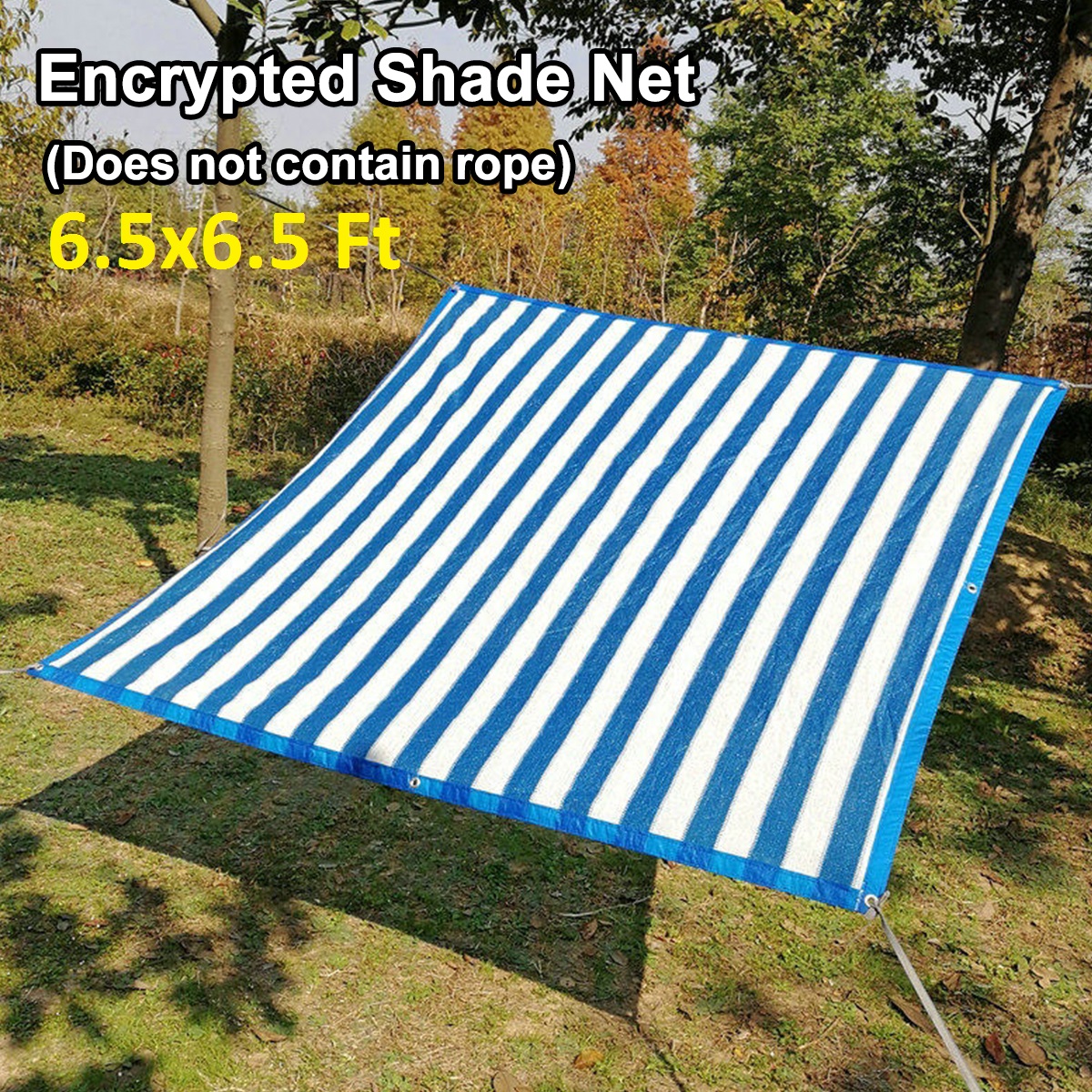 Sun Shade Sail Rectangle 6.5x19.7 Ft ,85 UV Block Heavy Duty Shade
