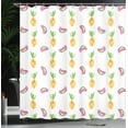 thumbnail image 4 of Ambesonne Tropical Shower Curtain, Pastel Watercolor Art, 69"Wx70"L, Multicolor, 4 of 5