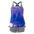 thumbnail image 6 of VerPetridure Womens Tankini Swimsuits Two Piece Bathing Suits for Women Tummy Control Floral Print Modest Swimwear with Boyshorts, 6 of 8