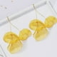 thumbnail image 2 of Pendientes colgantes de flores de tela Qarigey elegantes y livianos fáciles de combinar con cualquier atuendo blanco, 2 of 6